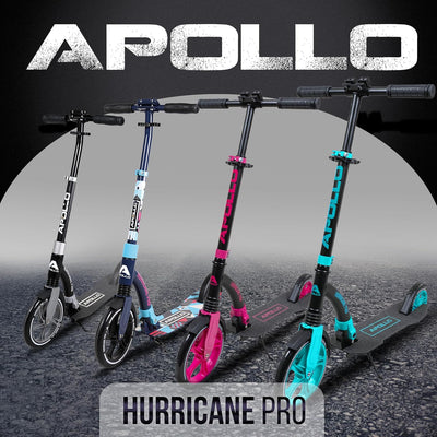 Apollo 230mm Giant XXL Wheel City-Scooter - Hurricane | Roller Erwachsene mit Federung | Cityroller