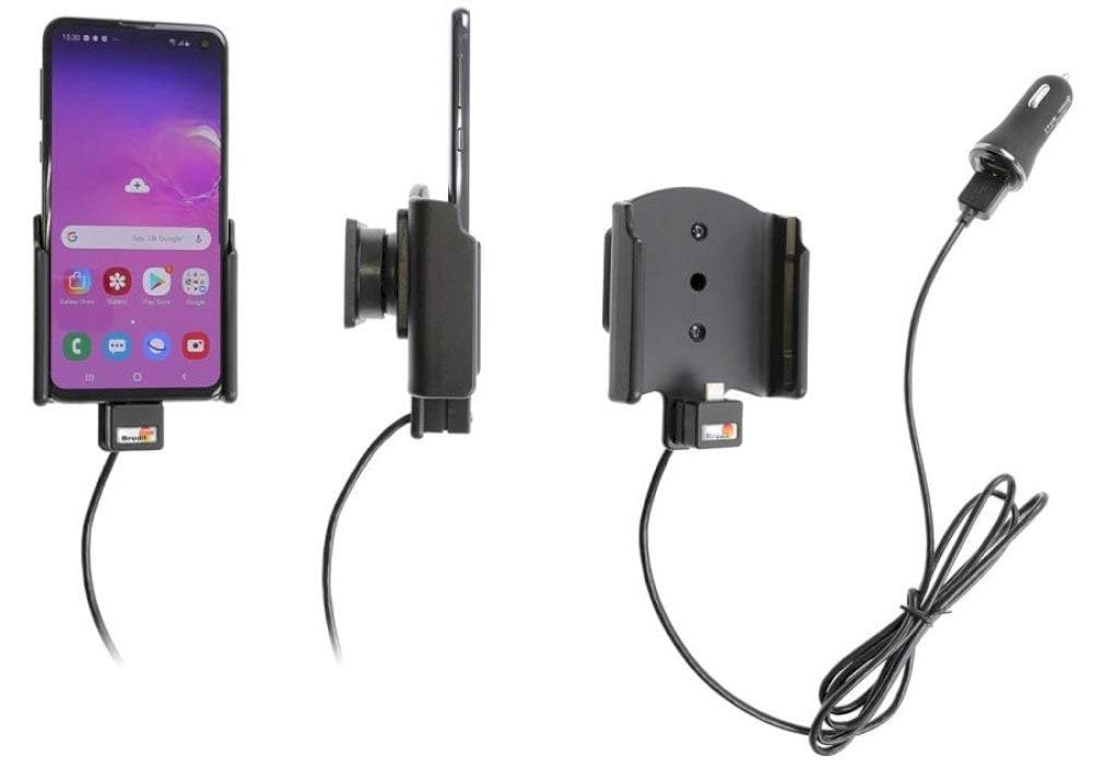 Brodit Gerätehalter 721117 | Made IN Sweden | mit Ladefunktion für Smartphones - Samsung Galaxy S10e