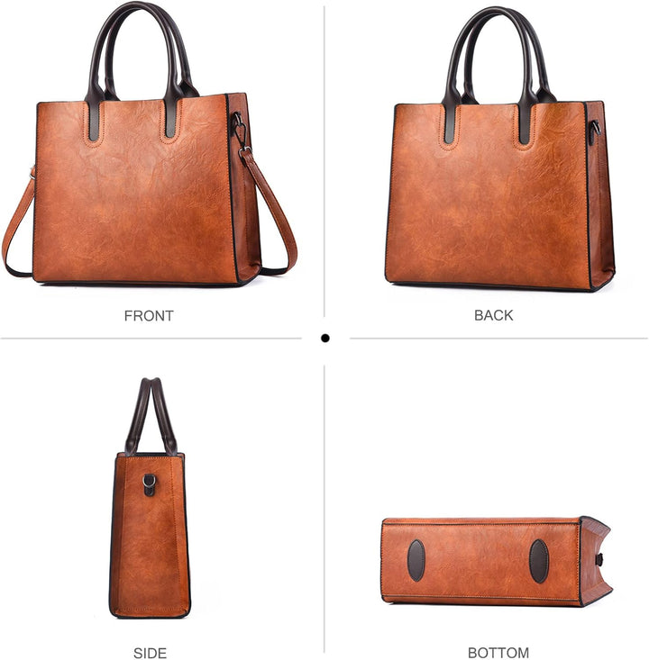 NICOLE &amp; DORIS Gross Handtasche Damen Shopper Tasche Umhängetasche Damen Gross Retro Schultertasche