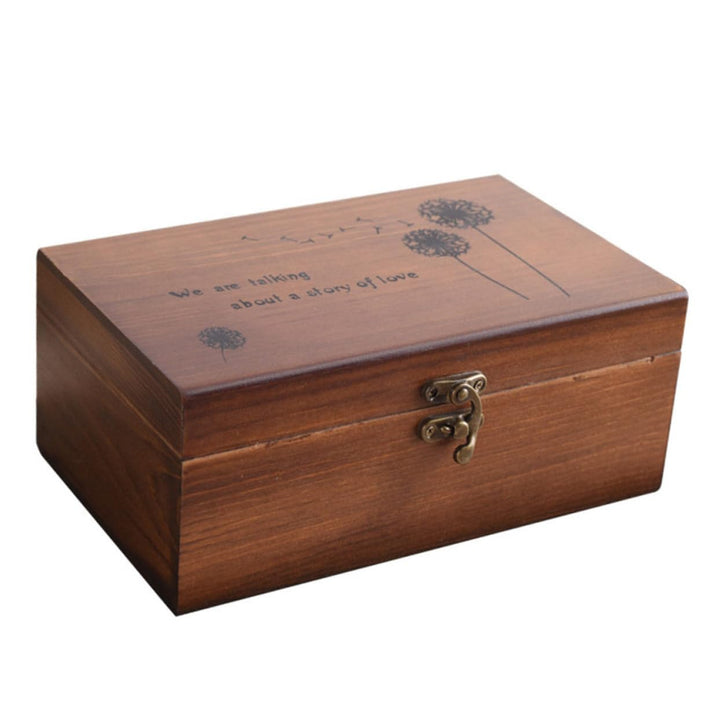 MAGICLULU Holz Aufbewahrungsbox mit Deckel Retro Stil Umweltfreundlich Langlebige Holztruhe für Nähz