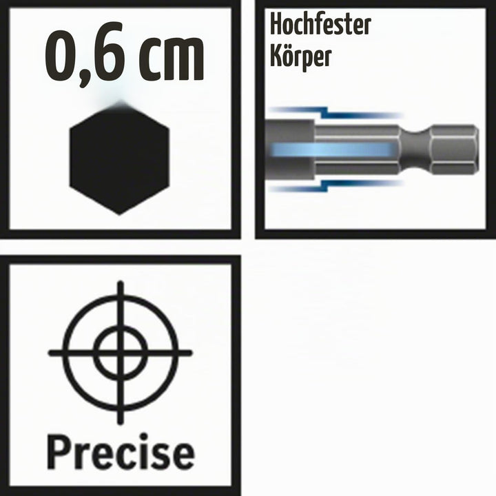 Bosch Professional 8tlg. Impact Control HSS Spiralbohrer Set (für Metall, Zubehör Schlagbohrmaschine