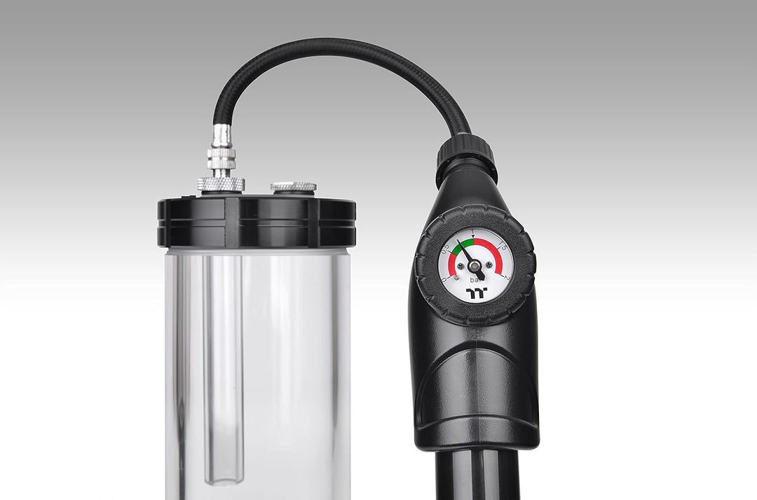 Thermaltake Pacific Leak Tester | DIY LCS | Unterstützt G1/4 | Wasserkühlung-Zubehör | Schwarz