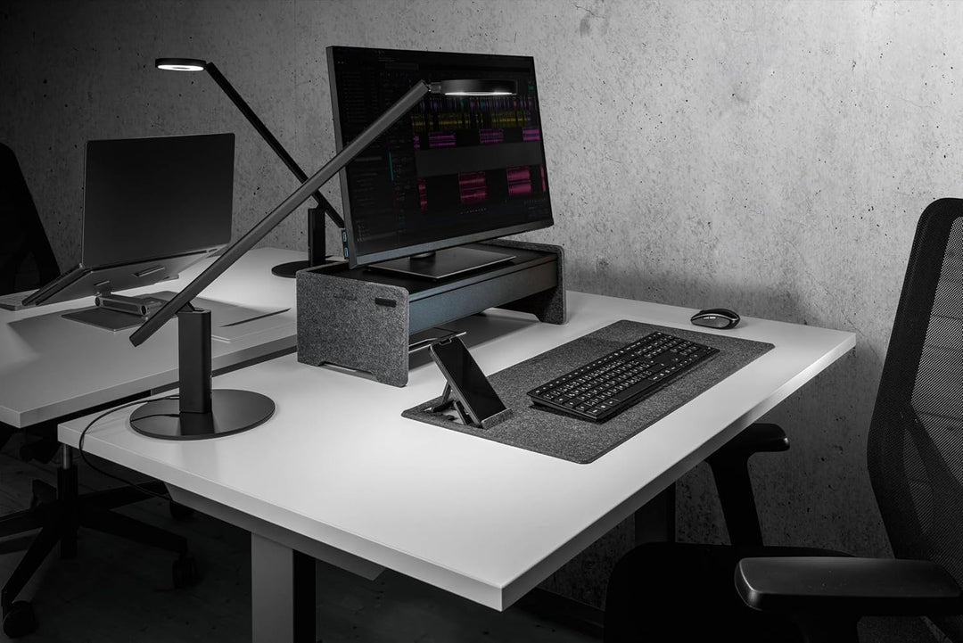 Durable Schreibtischaufsatz Effect für Monitore und Laptops, höhenverstellbar, aus 60% recyceltem PE