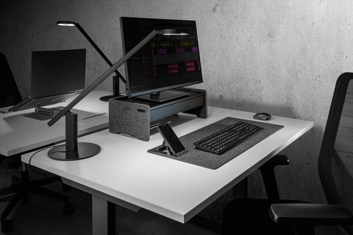 Durable Schreibtischaufsatz Effect für Monitore und Laptops, höhenverstellbar, aus 60% recyceltem PE