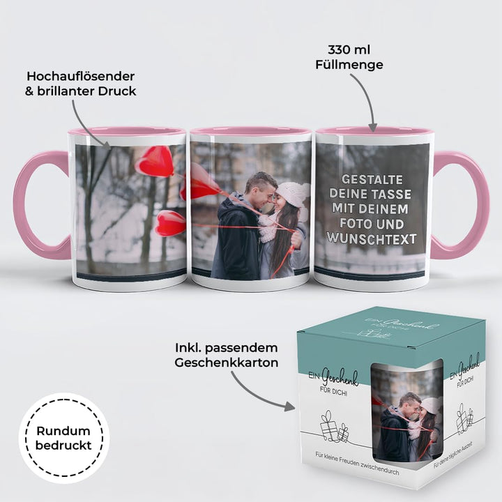 Personalisierte Tasse | personalisiert mit Foto oder Text | Tasse mit Bild | Geschenkidee | Fototass