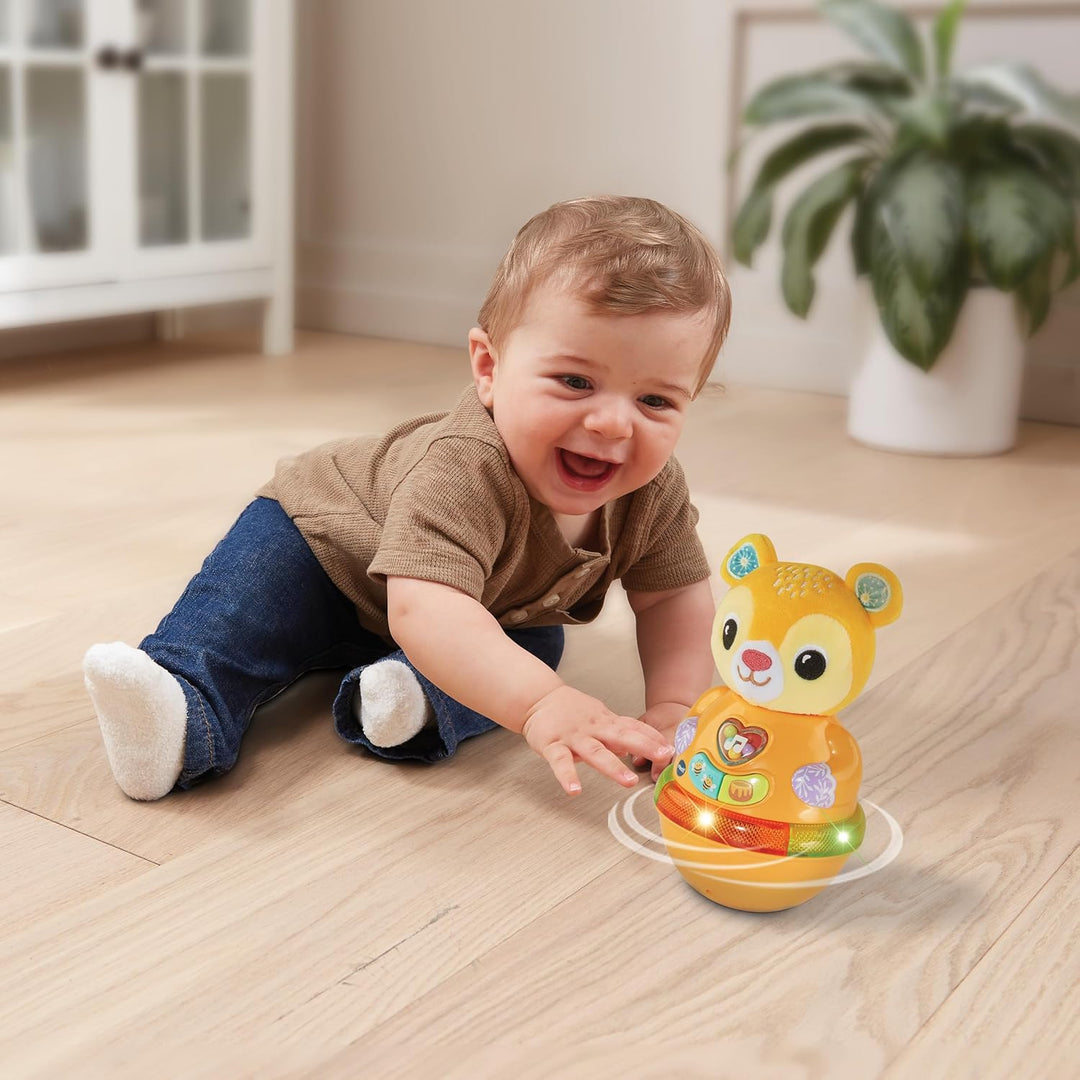 Vtech Baby Wackelbärchen – Interaktives Spielzeug mit 3 gesungenen Liedern und 12 Melodien – Für Kin