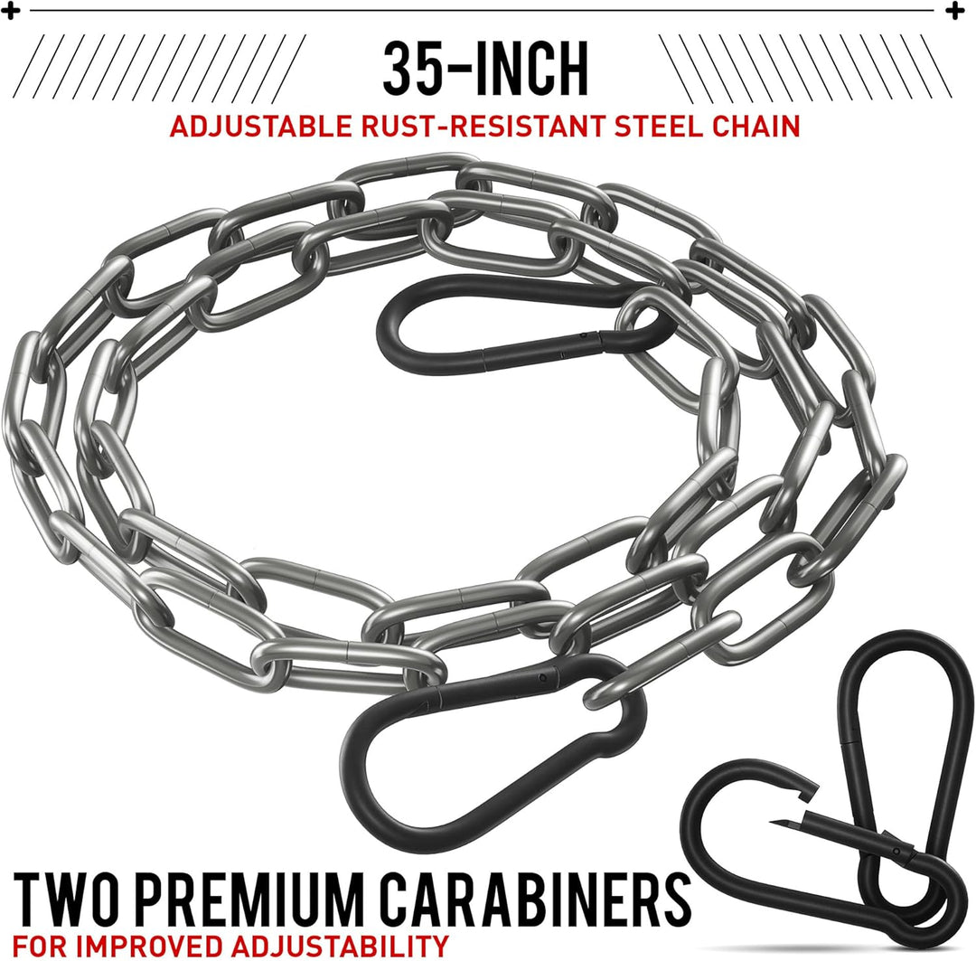 Neck Trainer Neck Training - 7 mm Neoprene Padded Neck Trainer with 110 cm Long Adjustable Steel Cha