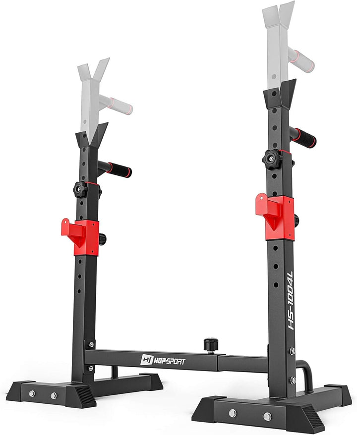 Hop-Sport verstellbare Hantelablage für Langhantel HS-1004L – Squat Rack Kniebeugenständer bis 250kg