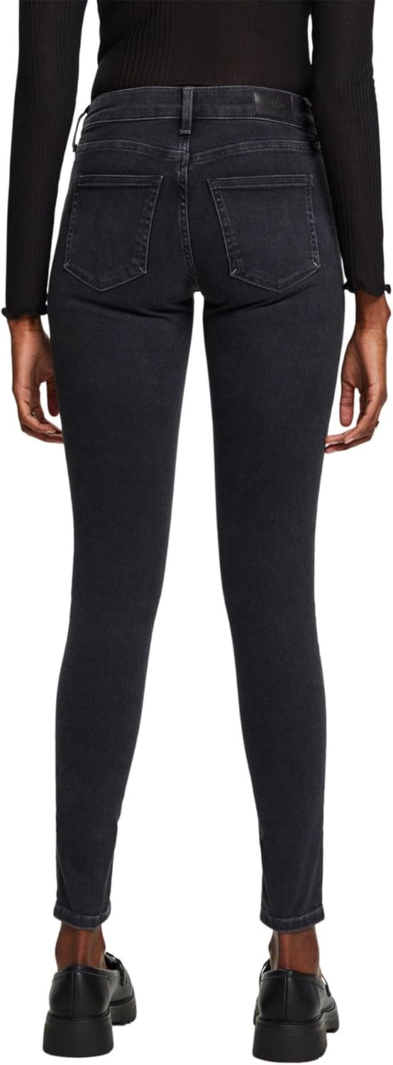 ESPRIT Damen Jeans 24W / 32L Black Rinse, 24W / 32L Black Rinse