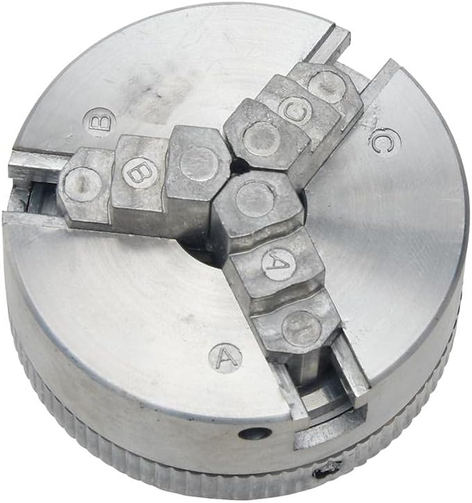 Risegun Mini-Drehmaschine, Zink-Legierung Mini-Drehmaschine DREI Kiefer Chuck, M12*1 Chuck Hand Elec