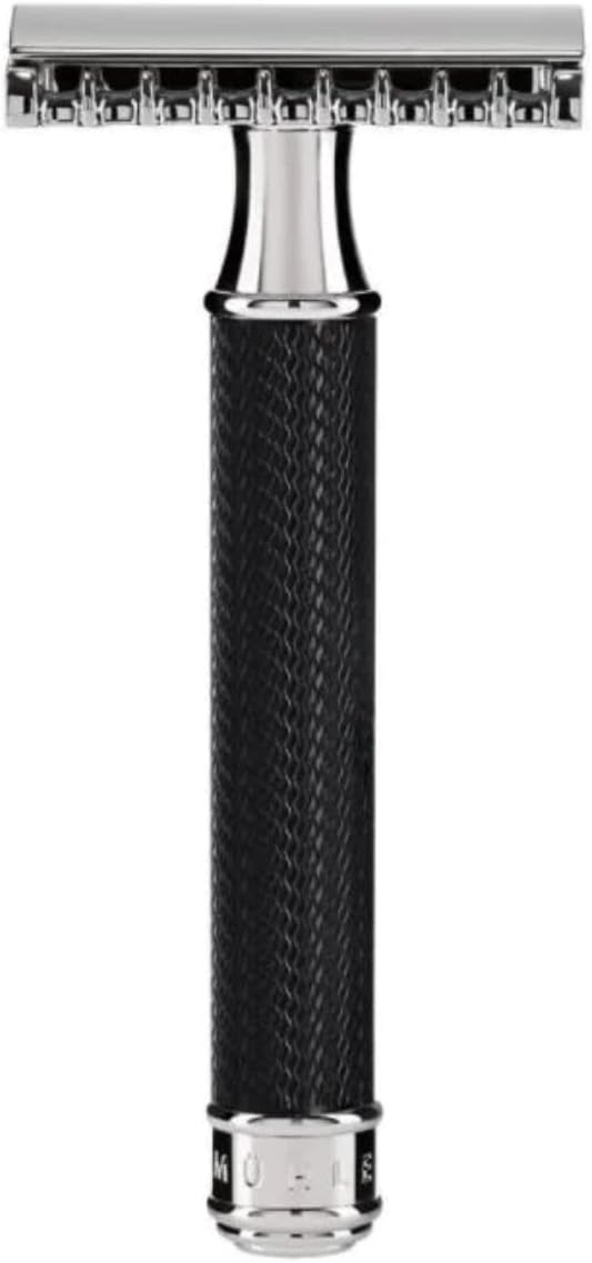 MÜHLE TRADITIONAL R41 Doppelschneidiger Sicherheitsrasierer (offener Kamm) für Herren – perfekt für