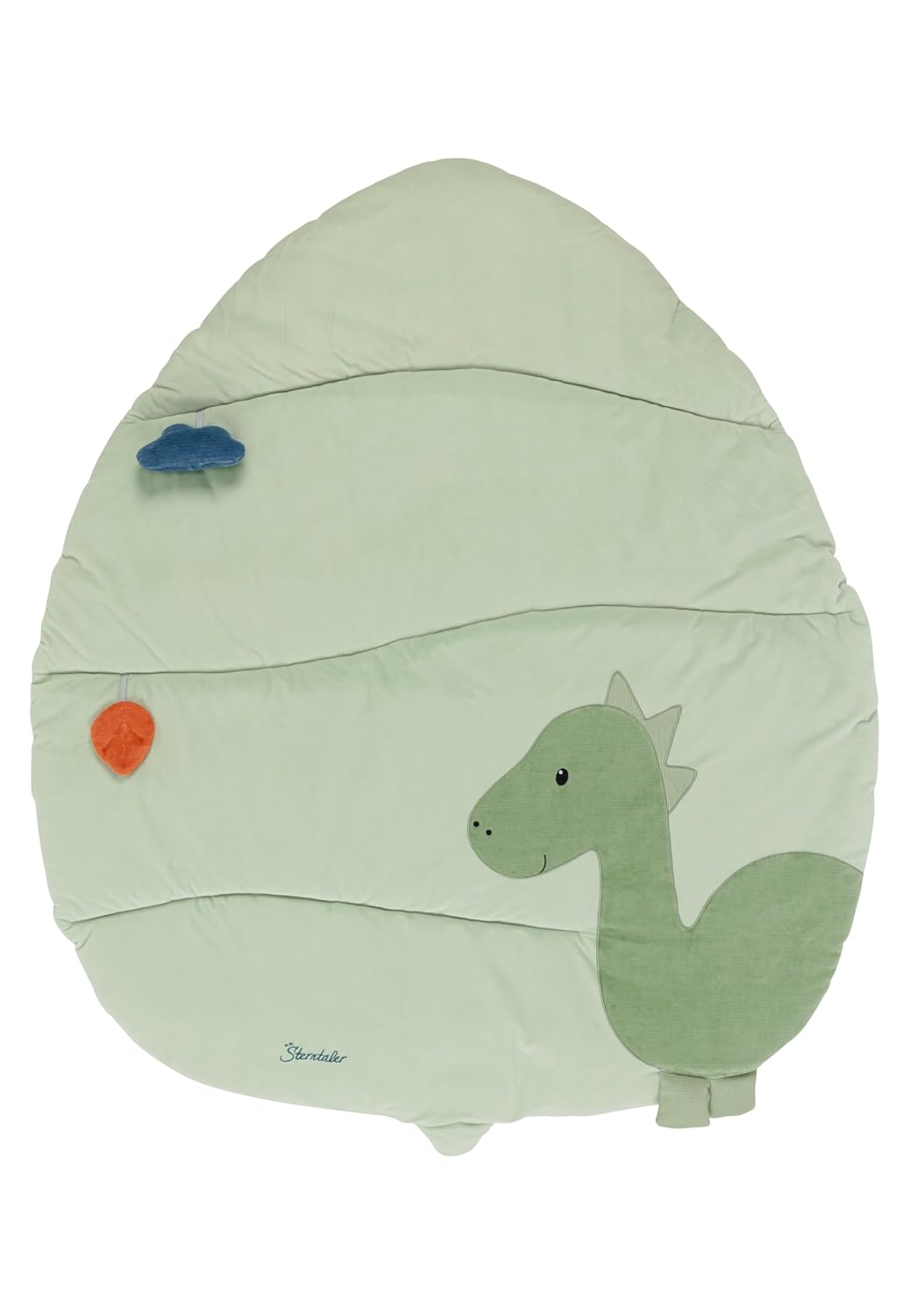 Sterntaler Spieldecke Dino Rexi - Baby Krabbeldecke aus samtig weichem Stoff - Babyspieldecke weich