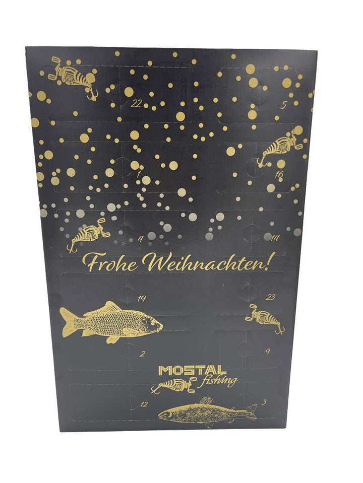 Mostal Angel-Adventskalender Raubfisch Kunstköder Geschenkidee Weihnachtskalender Angeln