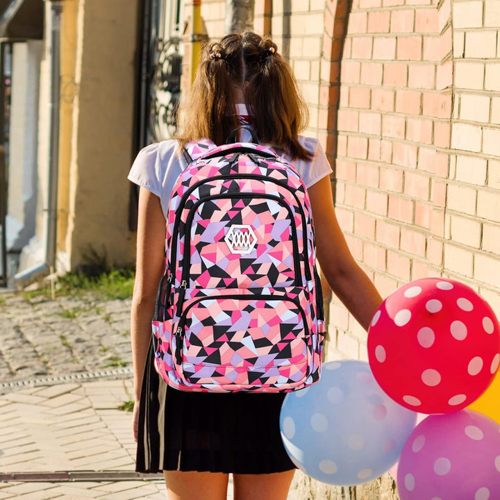 IvyH Schulrucksack Mädchen Teenager, Kinderrucksack mit Lunch-Taschen Bleistift Etui Rucksäcke Jugen