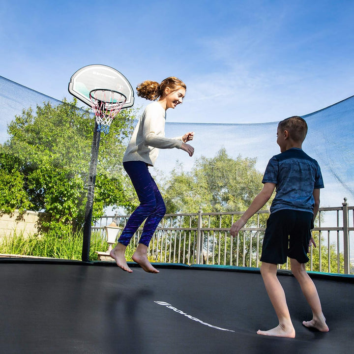 SONGMICS Sprungtuch Trampolin, Trampolinsprungtuch, Sprungmatte, Trampolinzubehör, Ersatz, schwarz Ø