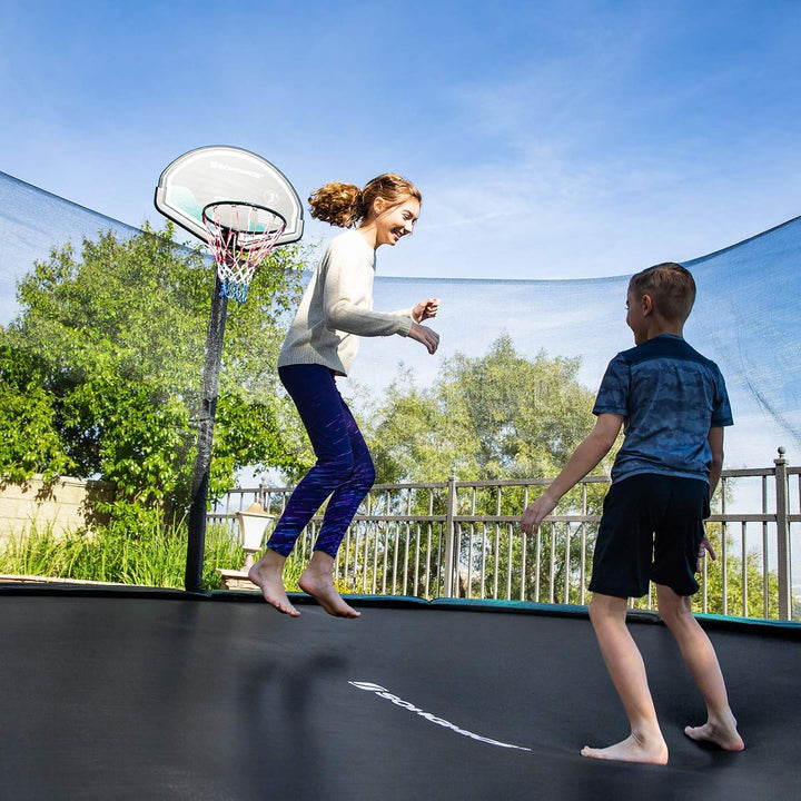 SONGMICS Sprungtuch Trampolin, Trampolinsprungtuch Ø 244 305 366 cm, Sprungmatte, Trampolinzubehör,