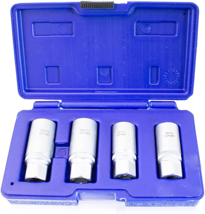 Bituxx 4 tlg. Stehbolzenausdreher Ausdreh Satz 1/2" Set 6-12mm