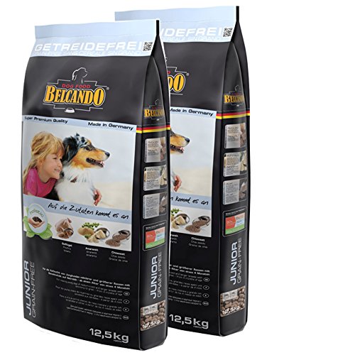 2x12,5 kg Belcando JUNIOR Grain-Free getreidefreies Hundefutter mittlere Rassen