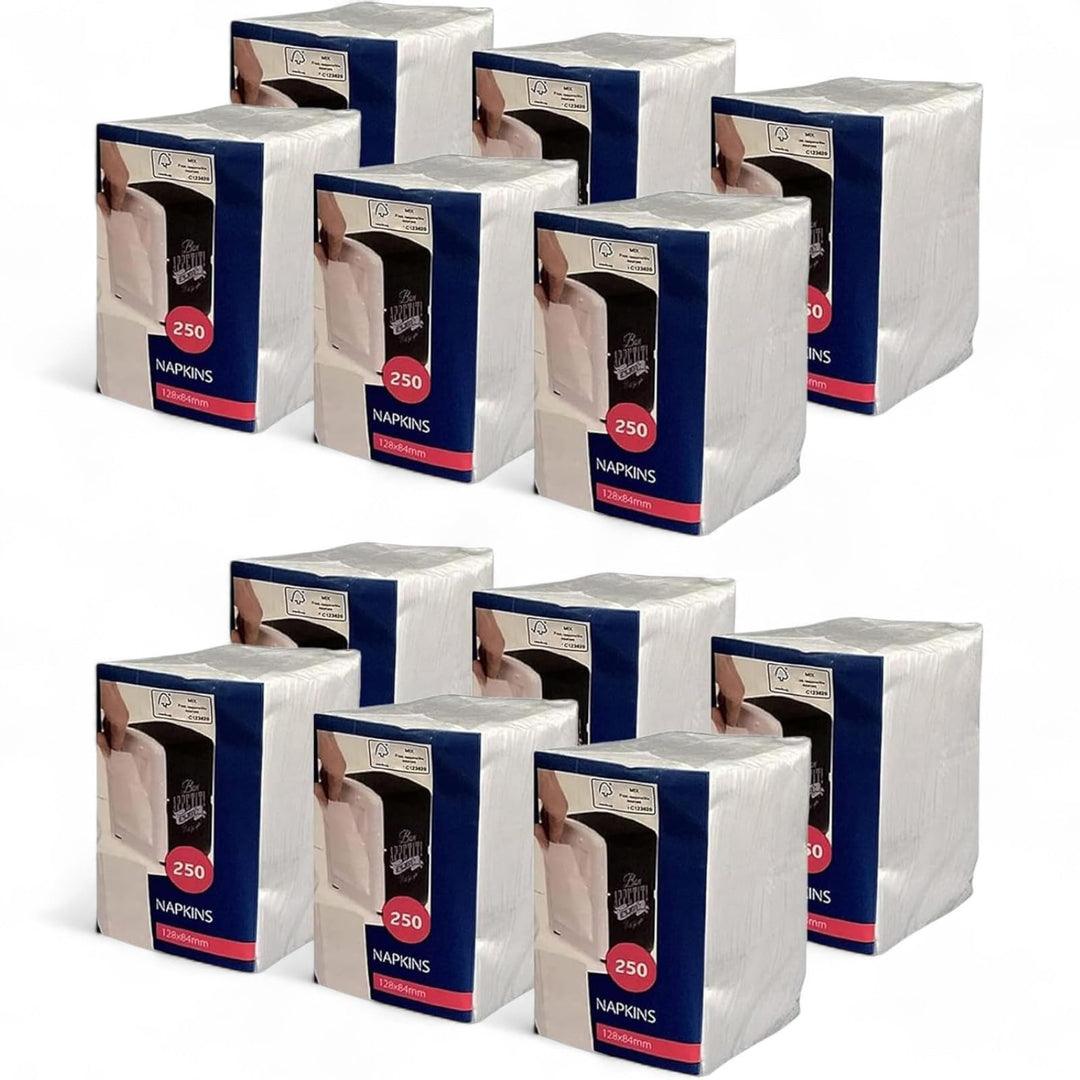 12er Set Servietten für Spender CABANAZ - 12 x 250 Stück