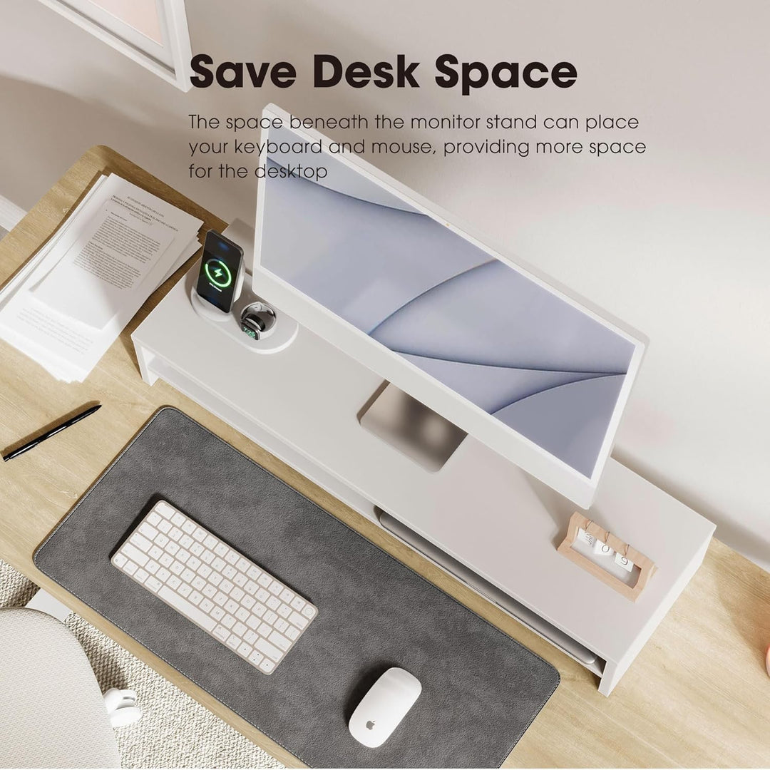 Fenge Dual Monitorständer Riser 2 Etagen Bildschirmständer für Computer PC Laptop Drucker TV, Schrei