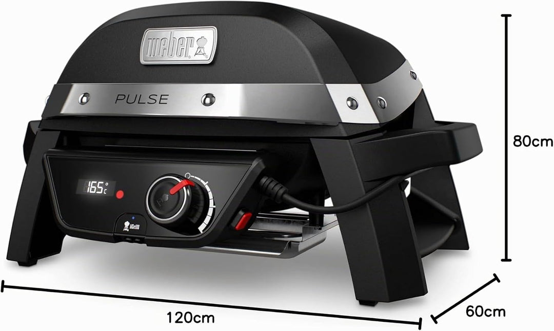 Weber Pulse 1000 Black Elektrogrill, Schwarz