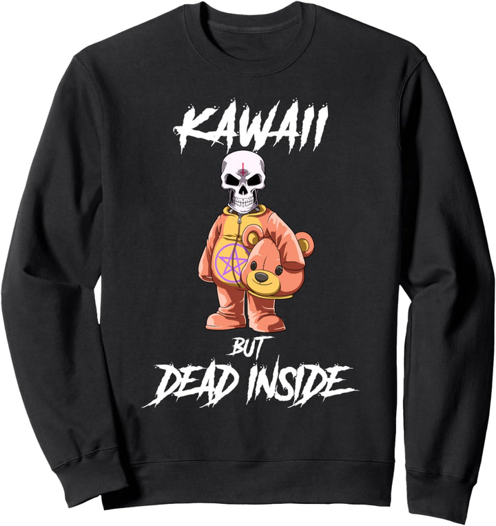 Tot im Inneren Sarkastisch Kawaii Teddy Parodie Sweatshirt