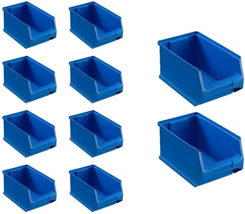 Blaue Sichtlagerbox 3.0 | HxBxT 12,5x14,5x23,5cm | 2,8 Liter | Sichtlagerbehälter, Sichtlagerkasten,