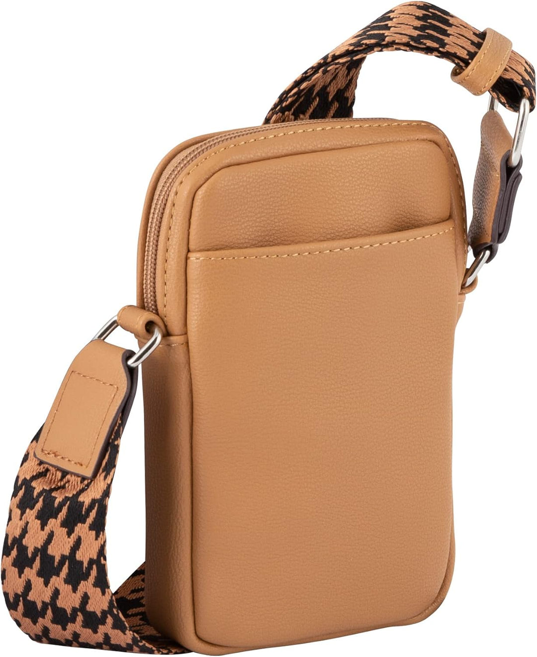 TOM TAILOR Damen Denim Bags Abbie Handytasche Umhängetasche Klein Grau Camel, Camel