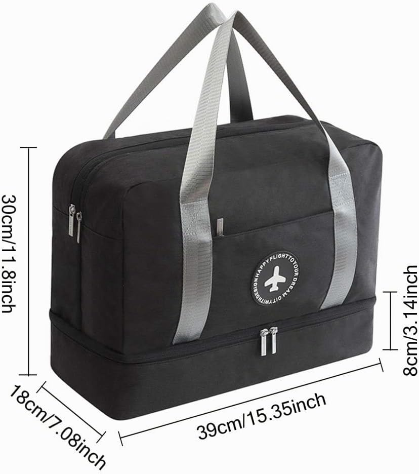 Kaxich Sporttasche Trocken Nass Trennung Schwimmtasche Wasserdicht Reisetasche Badetasche Waschtasch