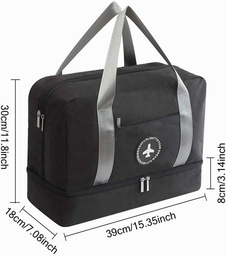 Kaxich Sporttasche Trocken Nass Trennung Schwimmtasche Wasserdicht Reisetasche Badetasche Waschtasch