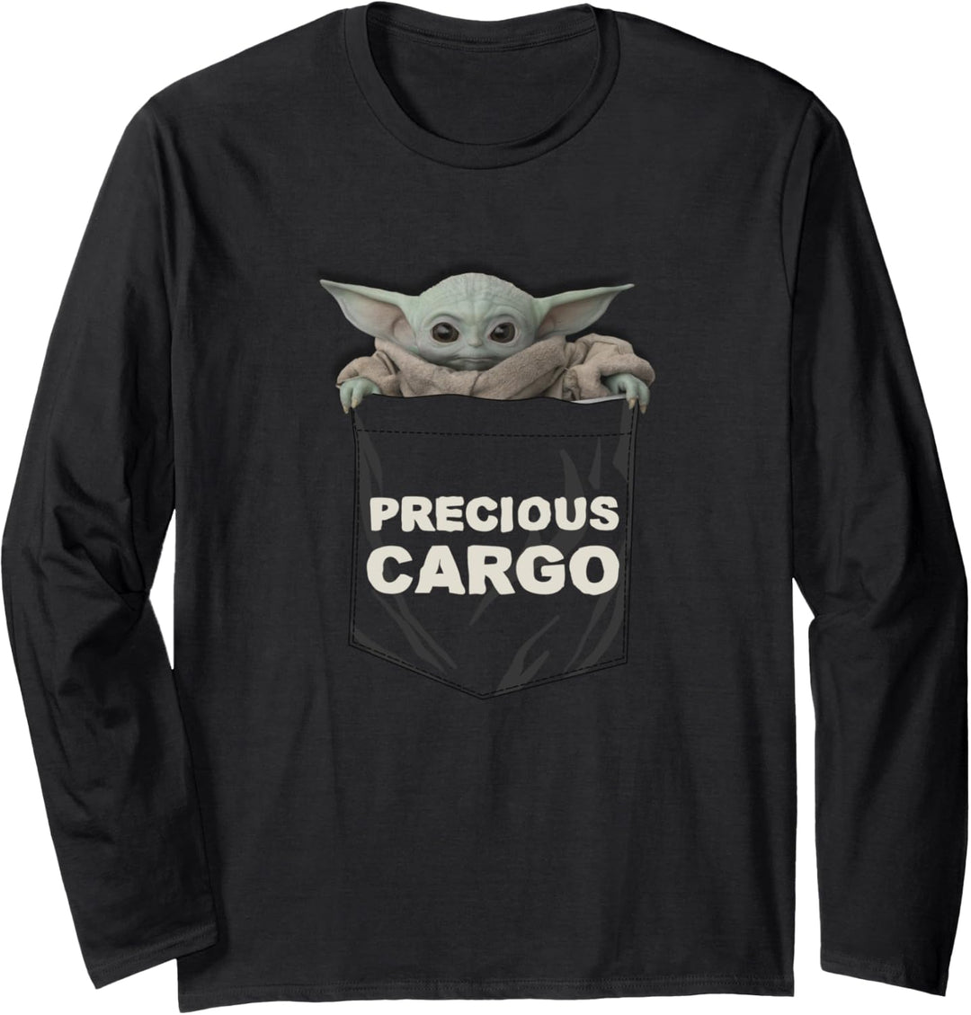 Star Wars The Mandalorian The Child Precious Cargo Pocket Langarmshirt