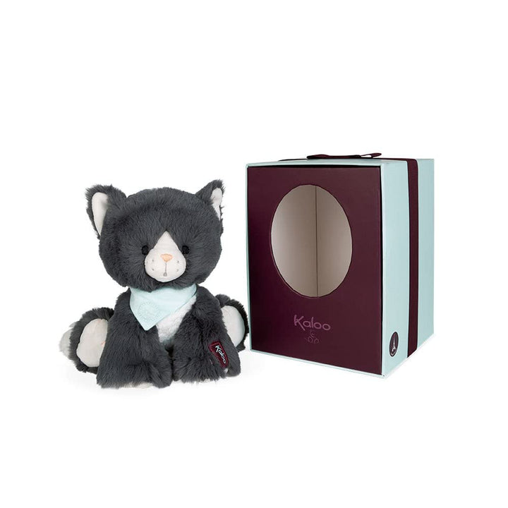 KALOO - Les Amis - Erstes Plüschtier Chamallow die Katze - 18 cm - superweiches Material - Geschenkb