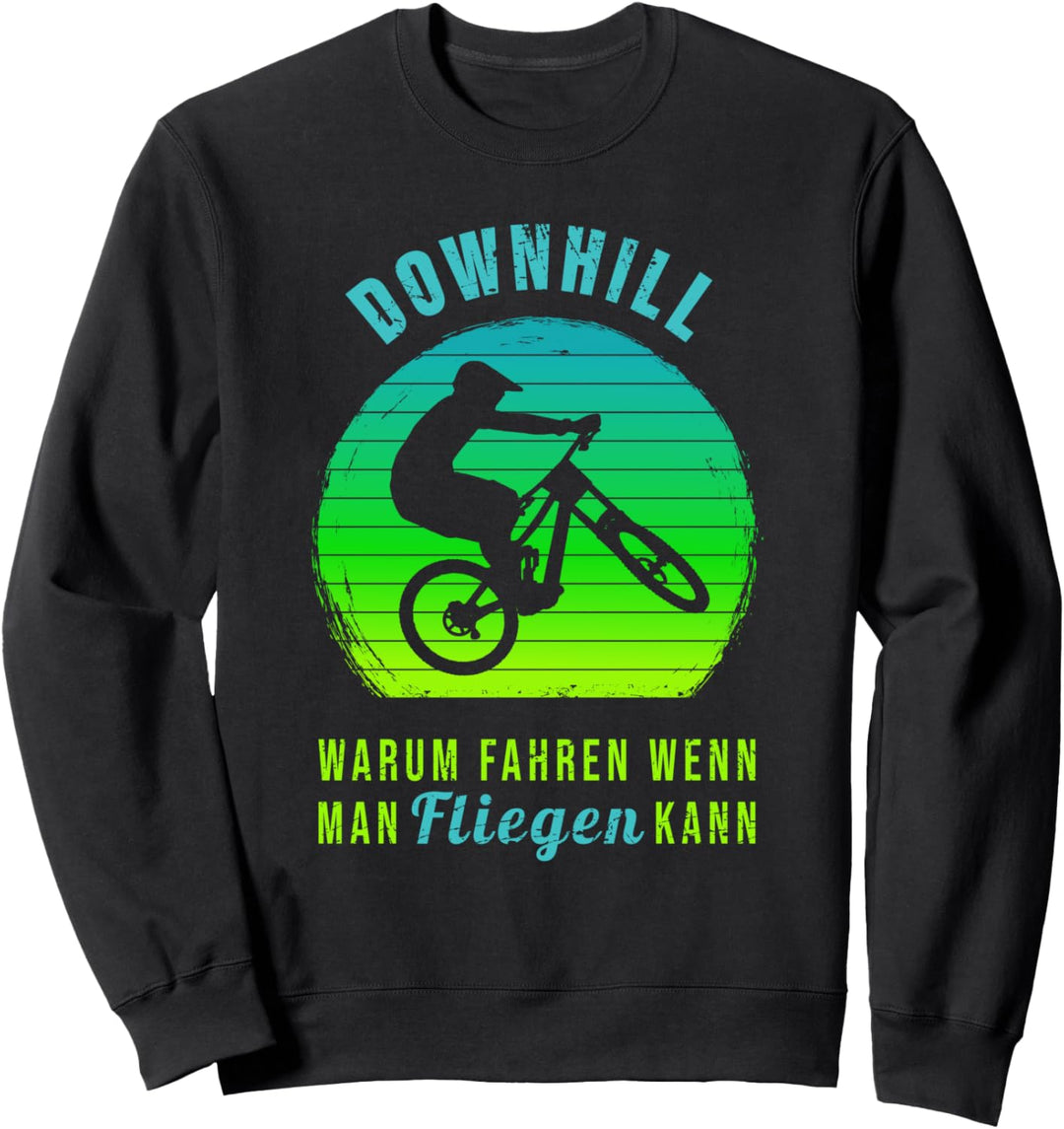 Warum Fahren Cooler Spruch Downhill Trikot Mountainbike Bike Sweatshirt