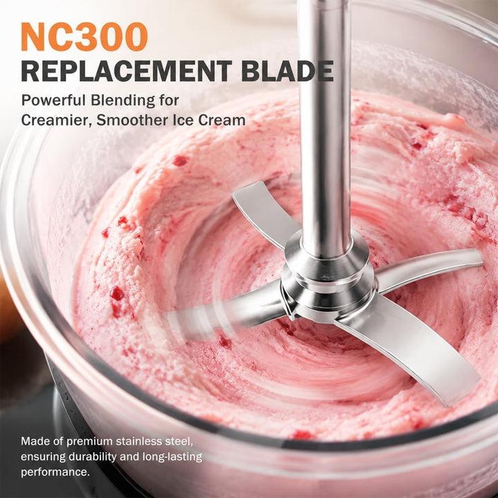 Ersatz Eismaschine Klingen für Ninja Creami NC300 Serie, Edelstahl Eismaschine Messer, Paddel Klinge