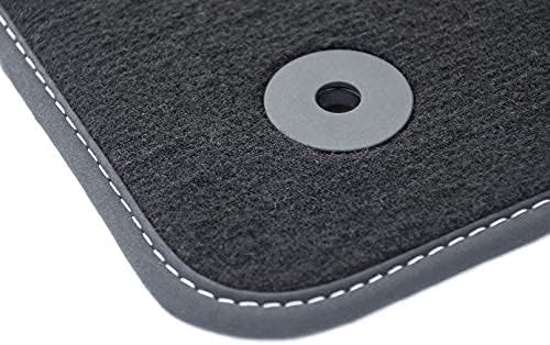 Velour Fussmatten Satz für Toyota IQ (2008-2015) - Premium Qualität - 4-teilig - Passgenau