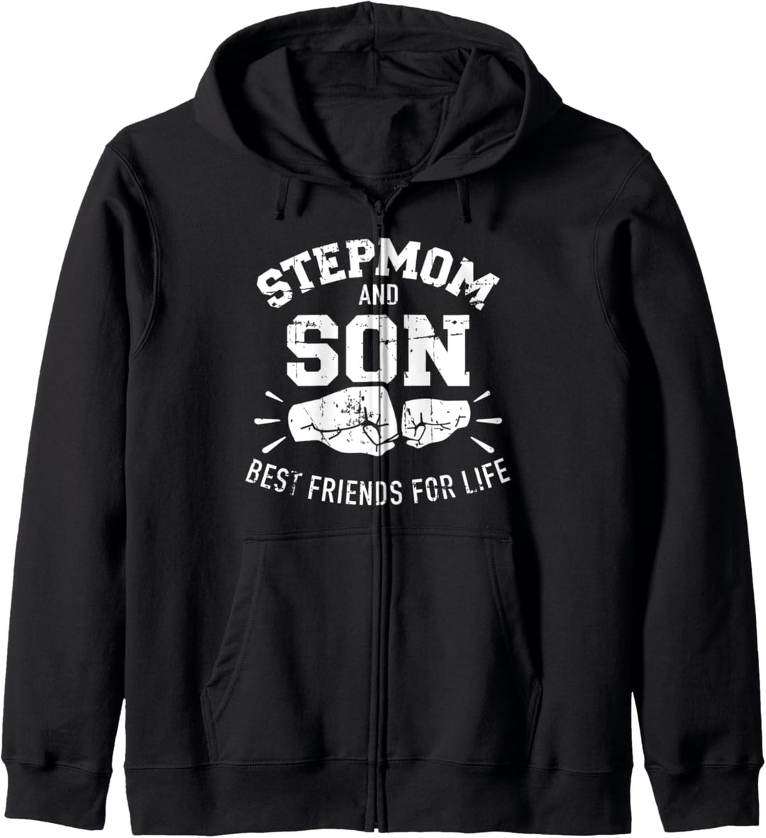 Stiefmutter und Sohn beste Freunde fürs Leben Kapuzenjacke