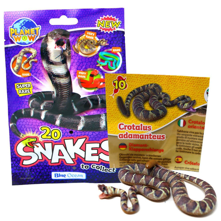 Generisch Blue Ocean Snakes Sammelfiguren 2024 - Planet Wow Farbwechsel Schlange - Figur 10. Diamant