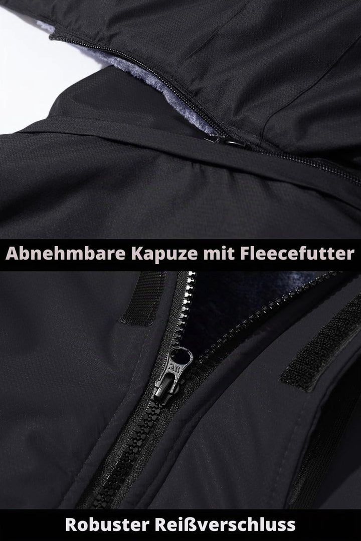 MAGCOMSEN Winterjacke Herren Warm Gefüttert Skijacke Wasserdicht Regenjacke Snowboardjacke Outdoor F