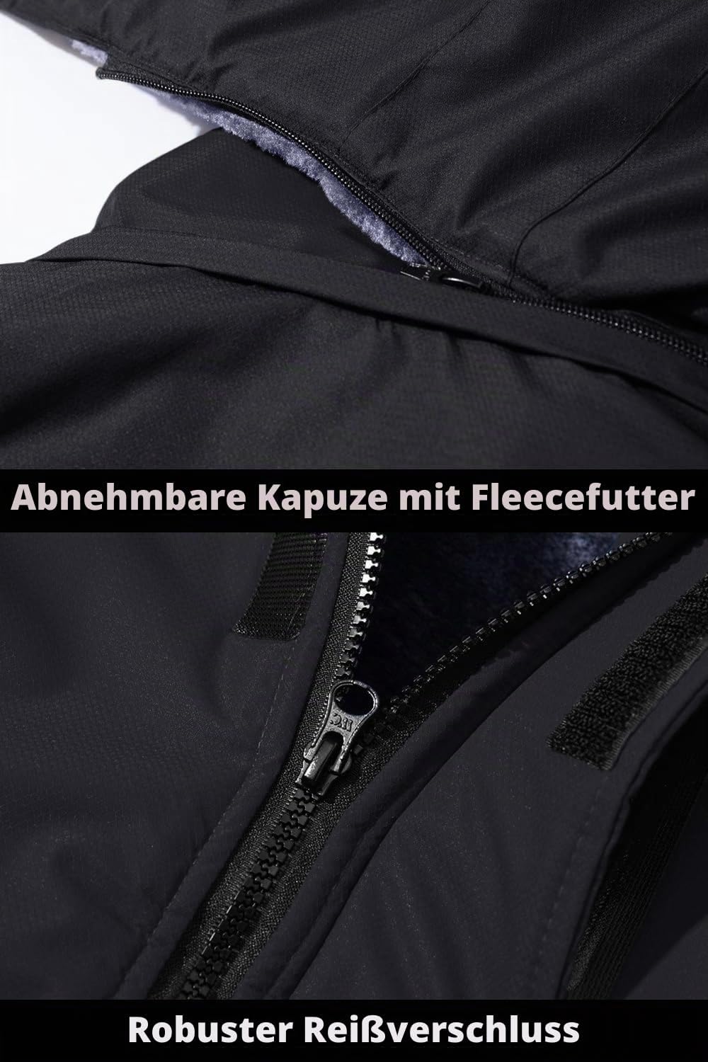MAGCOMSEN Winterjacke Herren Warm Gefüttert Skijacke Wasserdicht Regenjacke Snowboardjacke Outdoor F