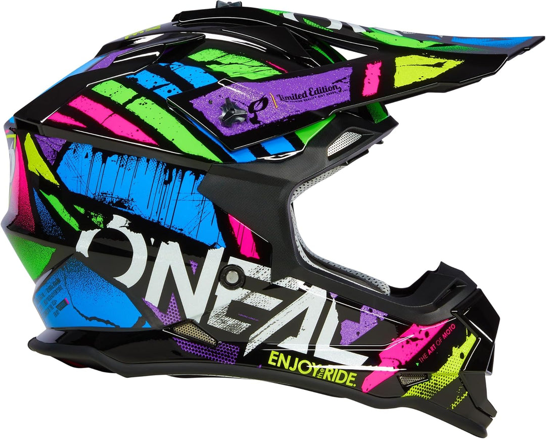 O'NEAL Unisex – Erwachsene 2srs Helmet Glitch V.23 Helm L Multi, L Multi