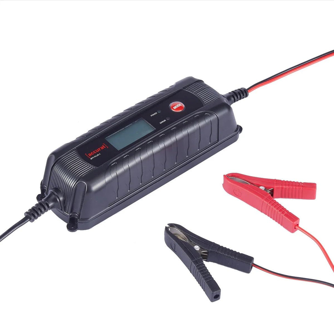 Opti Plus4 6V/12V4ABatterieladegerät, Vollautomatisch fürAGM,Gel,EFB&LiFePO4,Mikroprozessorgesteuert
