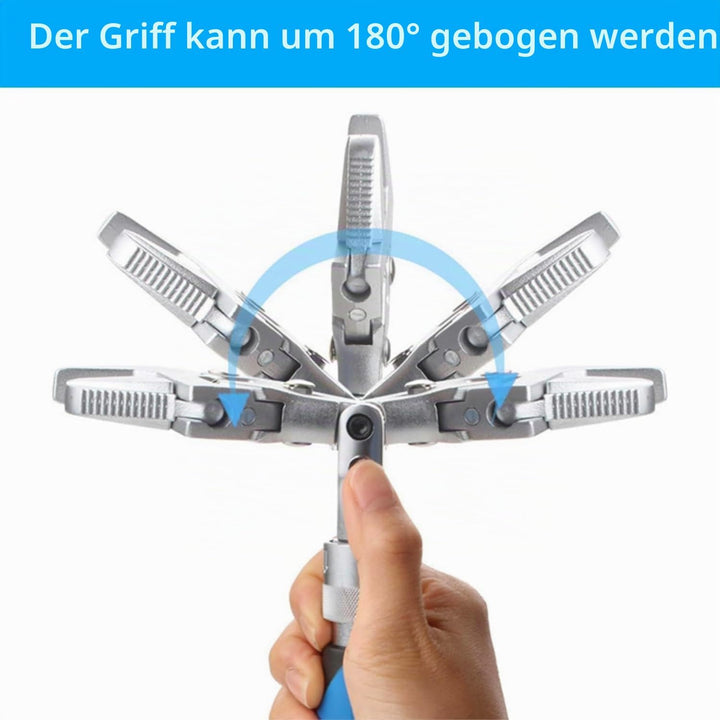 JTZXJJX Flexhead Verstellbarer Schraubenschlüssel, multifunktional, verstellbarer schnelles Rohrzang