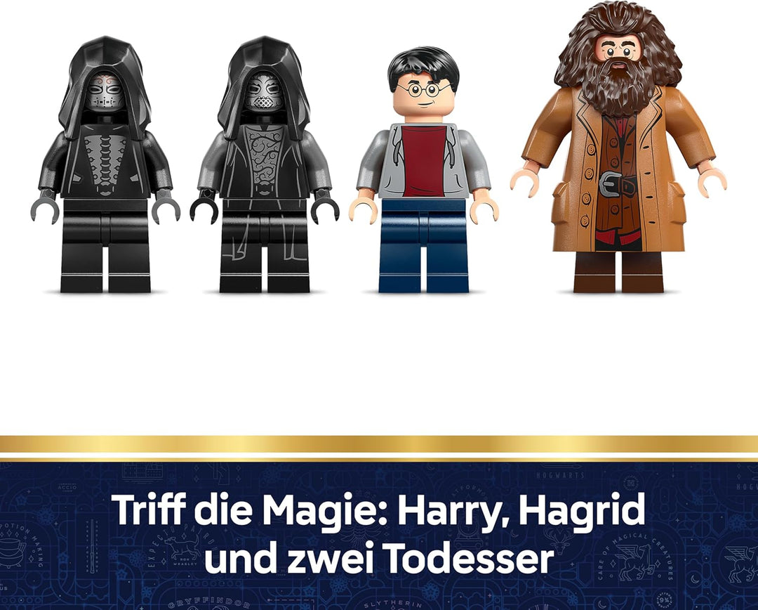LEGO Harry Potter Hagrids und Harrys Flucht aus dem Ligusterweg - Motorrad Spielzeug mit 4 Minifigur