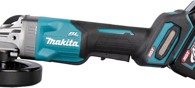 Makita GA016GM201 Akku-Winkelschleifer 40V max. / 4,0 Ah, 2 Akkus + Ladegerät im MAKPAC, Petrol mit