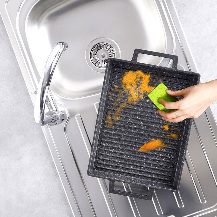 orion group Grillplatte Grillpfanne Platte zum Grillen mit