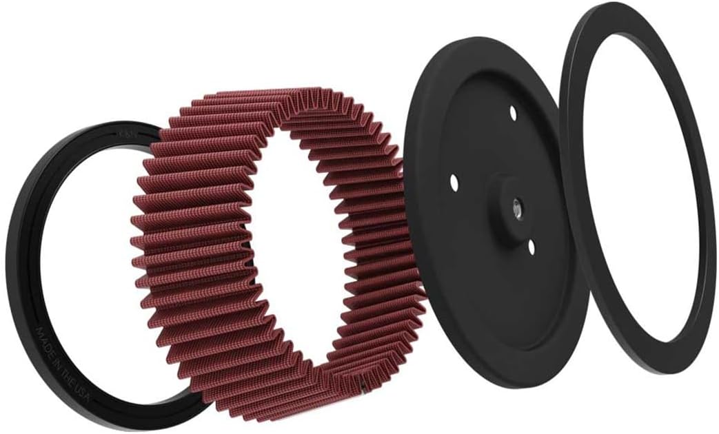 K&N HD-0800 Motorrad Tauschluftfilter, Rot