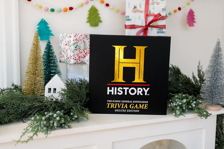 History Channel Trivia Board Game Deluxe Edition with 80s & 90s Expansion Pack - 2400+ General Knowl