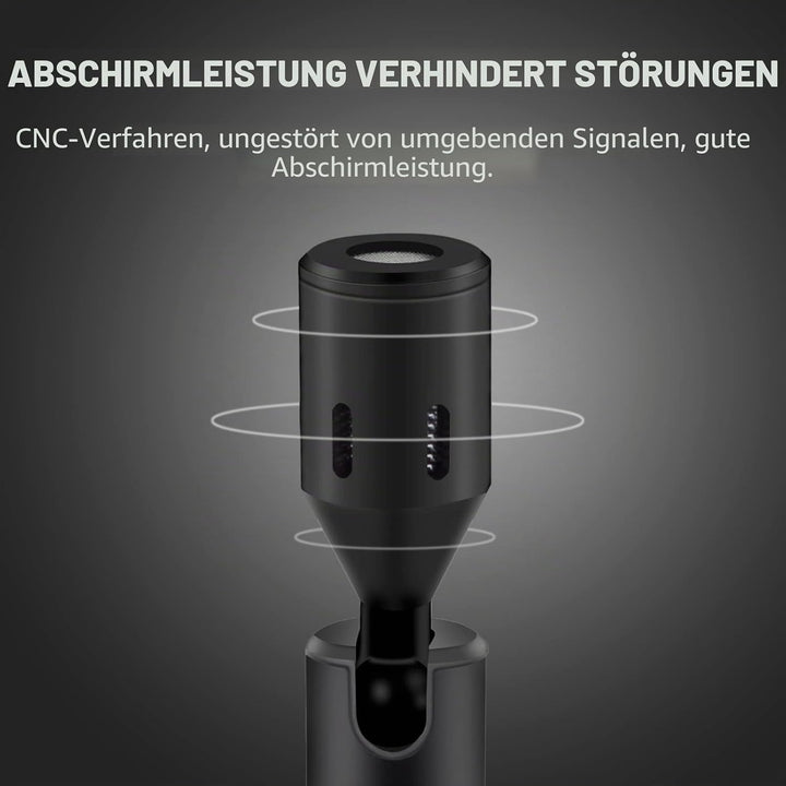 Andoer Mini Plug-in Smartphone Mikrofon Handy Mic Niere Tonabnehmer Typ-C Stecker 90° Winkel einstel