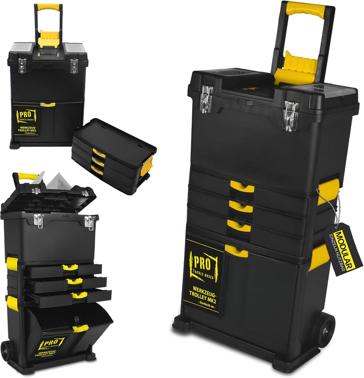 Werkzeugtrolley MK1 Modul Werkzeugkoffer Werkzeugkiste Werkzugkasten mit Rollen (82 x 46 x 26cm)