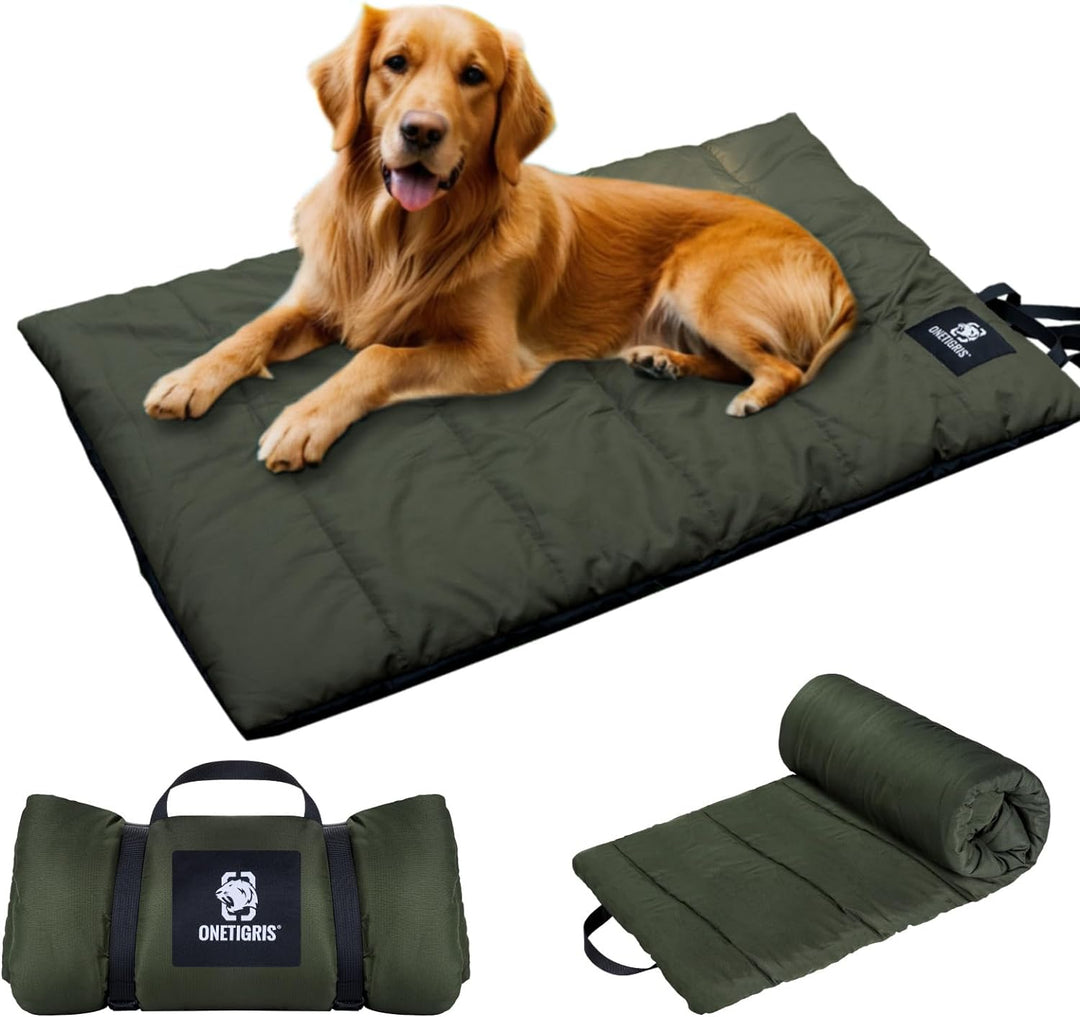 OneTigirs Hundedecke Maschinenwaschbar, Hundematte Komfort und Weichheit Hundebett für Reise Camping